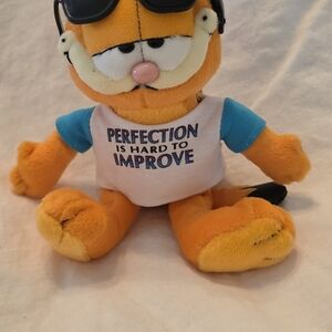 NWT-Ty Beanie Babies Garfield "Perfection Is Hard To Improve"